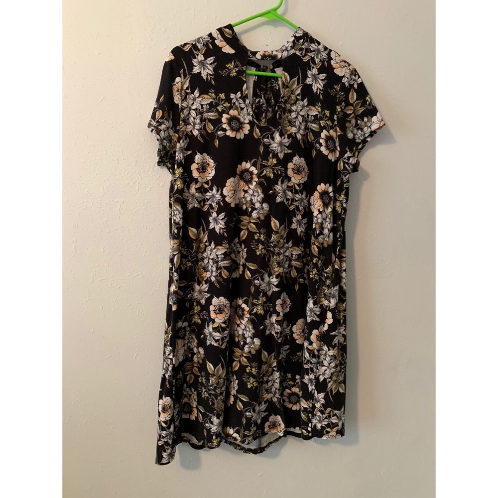 Black floral Dress